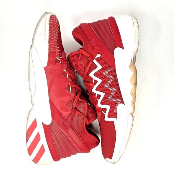 Adidas Shoes Mens 13 DON Issue 2 Red Basketball Sneakers Performance Athletic - Picture 5 of 11